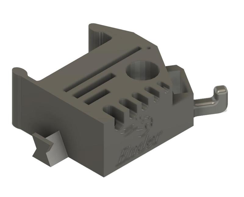 Ender 5, 5 Pro and 5 Plus Tool holder with Toothbrush and Plastic Scraper