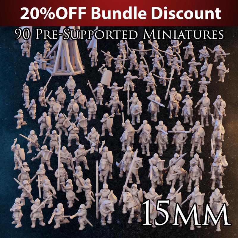 15mm - Complete Set - Late Medieval