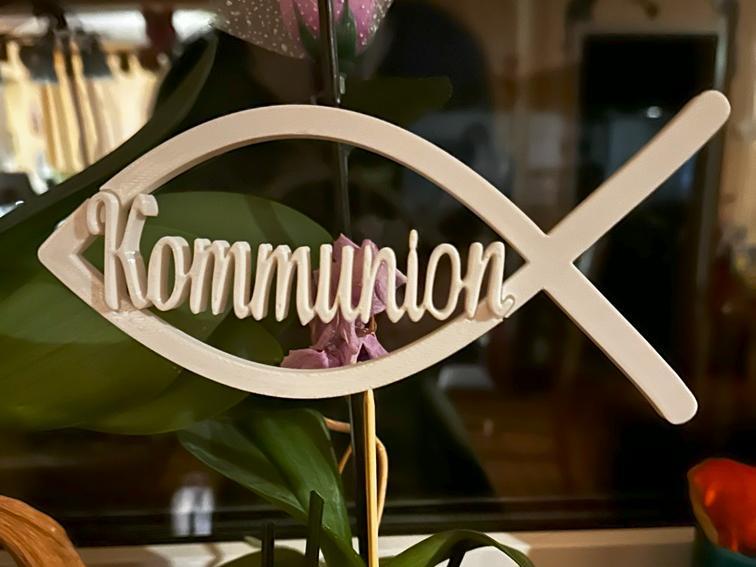 First Communion Decoration Fish Symbol