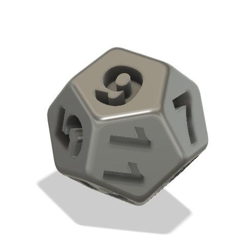 TWELVE-NUMBER BOARD GAME DICE