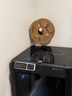Above Printer Spool Holder for Bambu P1 and X1