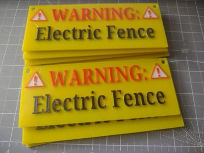 Electric Fence Sign