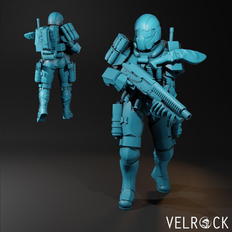 Tempest Guardsman Shock Trooper 4 (Female) (PRESUPPORTED)