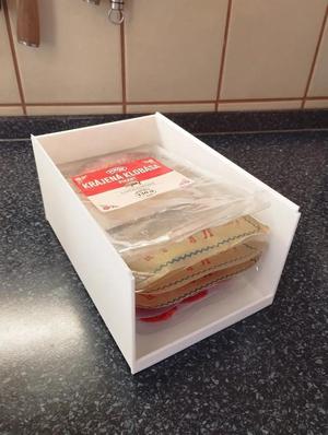 Fridge Stackable Container for Packaged Ham/Cheese/Salam   