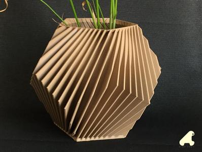 POT DE FLEURS - PLANTES DODECADRE-RAYURES OBLIQUES