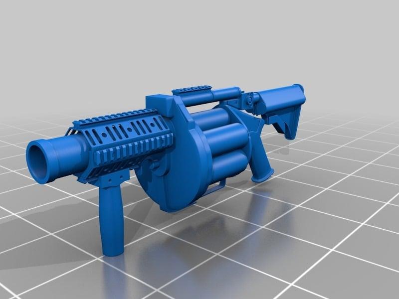 M32 U.S. Military grenade launcher 