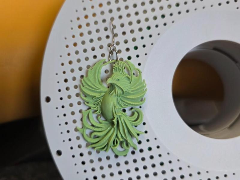 Phoenix bird earring