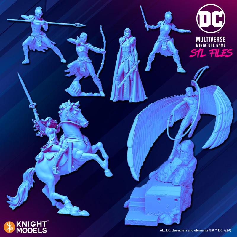 Amazons of Themyscira - store pack (6 Minis - 18 Files)