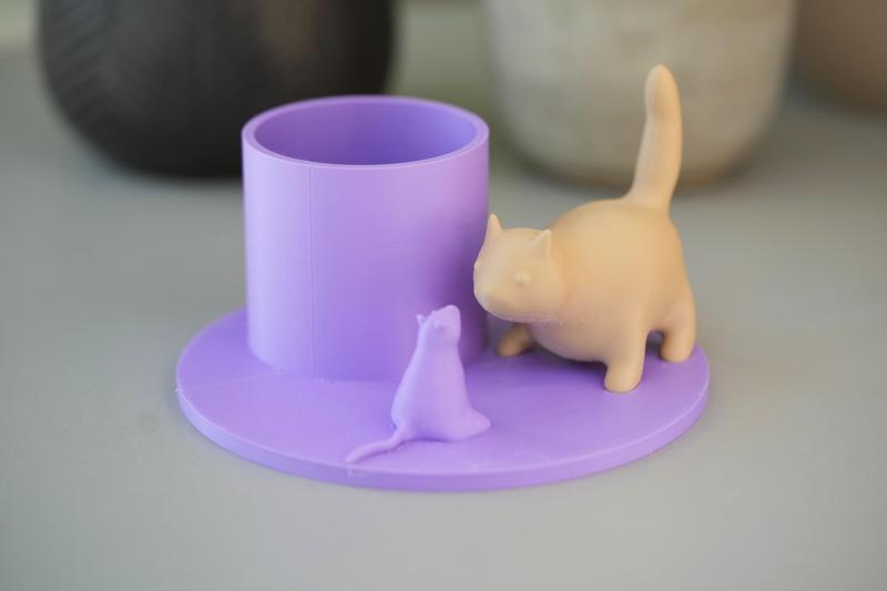 Cat and Mouse pen holder