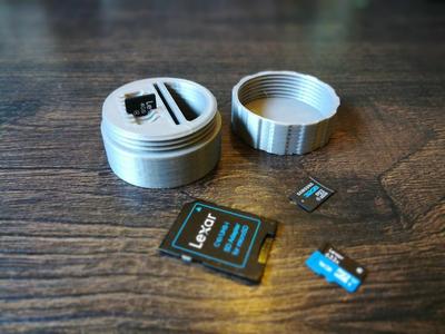 Micro SD + SD adapter Holder with DJI logo