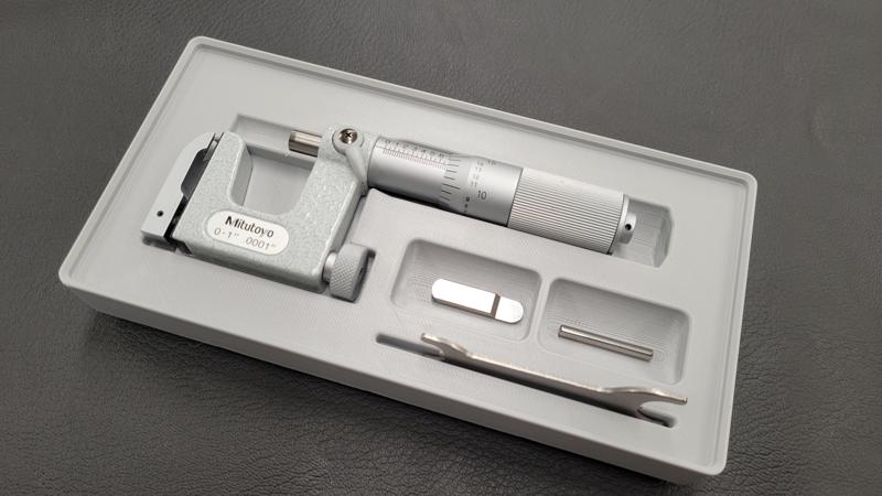 Mitutoyo Uni-Mic Multi Anvil Micrometer Gridfinity