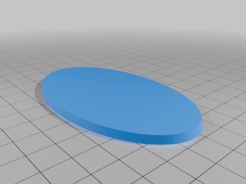  WARGAME OVAL BASE 90 X 52 mm