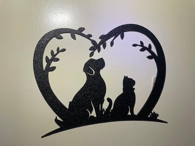 Wall Art-Door-Window-House Signs-Dog-Cat Love V3