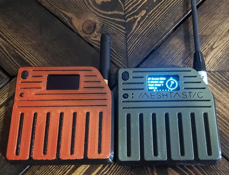 Meshtastic logo case alley-chat-ht-slim-pro-front