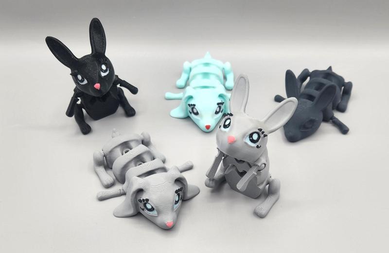 Cute Lucky Bunny Flexi Fidgets