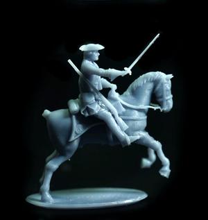 British Dragoon Attacking - Seven Years War - French Indian Wars