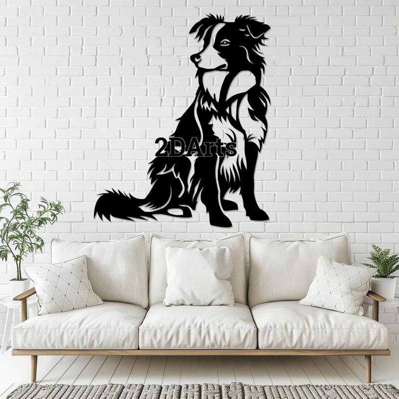Border Collie 2D Wall Art/Window Art