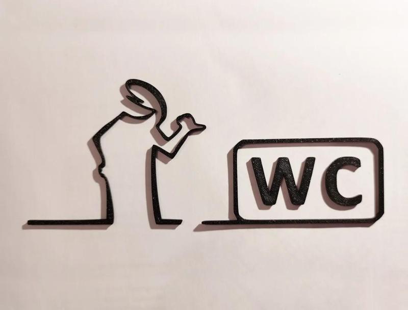 WC door hanger from the iconic cartoon "La Linea" Balum Balum.   