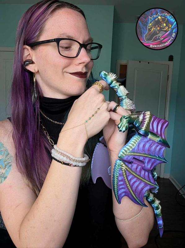 Dragon finger puppet updated