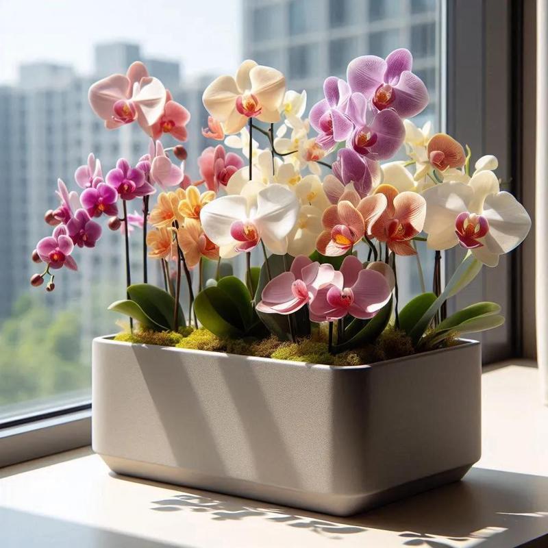 Rectangular Modern Orchid Pot