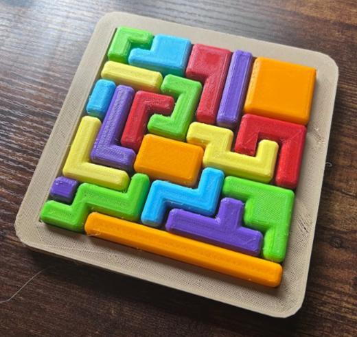 Block Blast, Fitting Shapes Game, 7 Prints