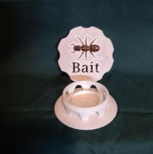 Ant Trap / Bait Dispenser (Indoor / Outdoor)- Pet Safe with Recipe