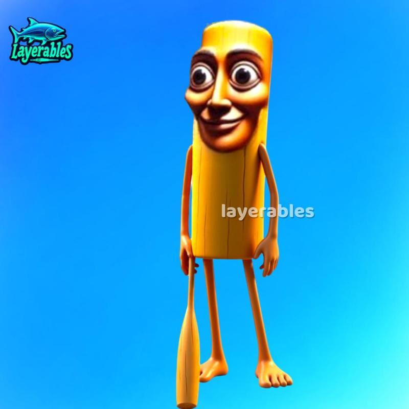 Tung Tung Sahur 3D Meme Figure STL – Brainrot Viral TikTok Suhoor Model, Funny AI Horror Print