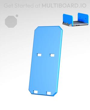 1x2H - Full Holes - Multibin Drawer Faceplate