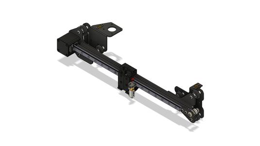*BETA*Creality Compatible Afterburner with undermounted belt and front MGN12H Linear Rail v1