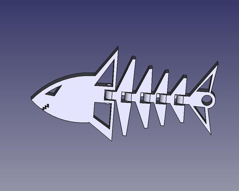 KEYRAMBIT SHARK 1.0 FLEXY FISH keyflipper for sigmas