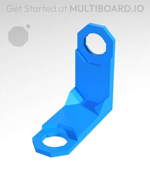 Type 2, Mid Thread Holes, 2x2 Outside Bracket