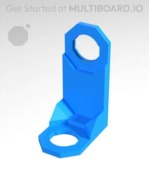 Type 2, Mid Thread Holes, 1x2 Outside Bracket