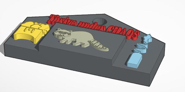 HLC - Thrive Under Chaos Keychain