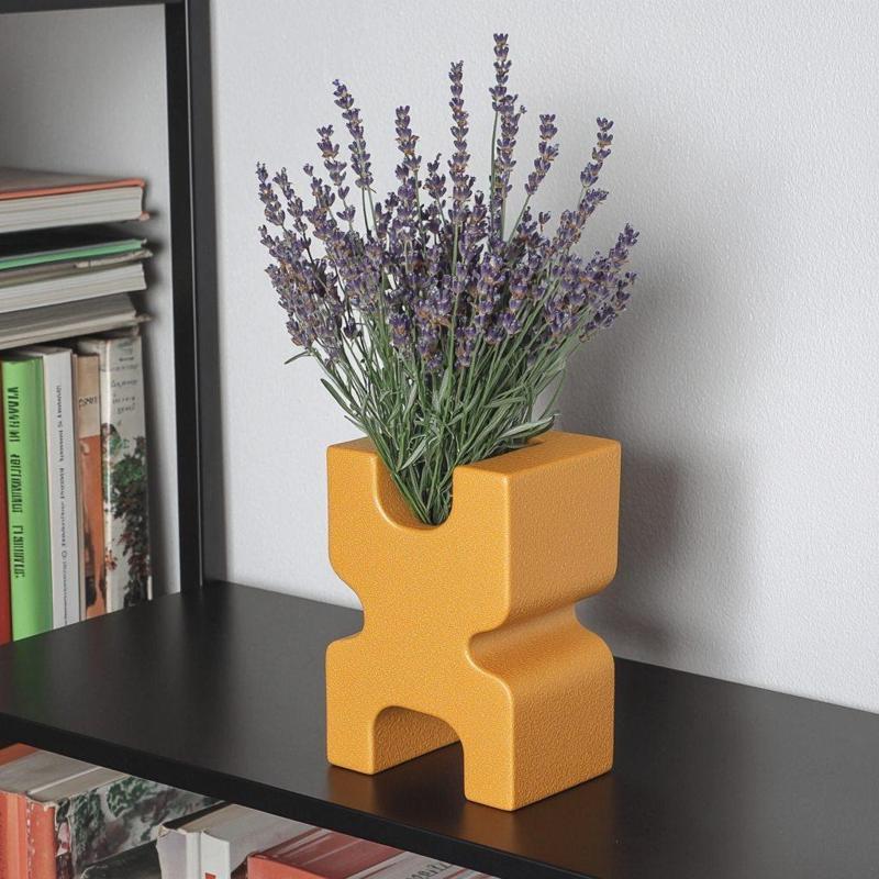 Bold X-shaped Modern Vase for Vibrant Home Decor