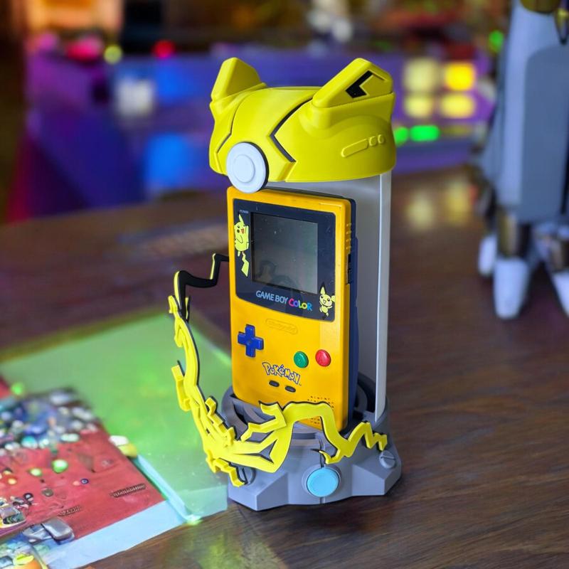 Universal Stand - for Gameboys, TCGs, Amiibos, Figures and More - Inspired by Pokemon - Fan Art