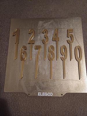 birthday number topper