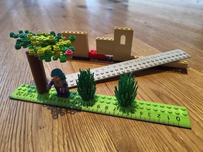 Lego brick ruler 20 cm