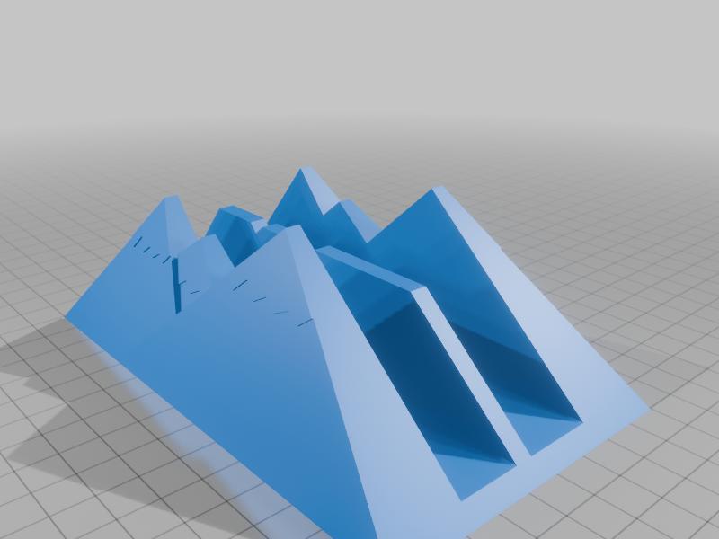 Double Vertical Laptop Holder - Mountain Look