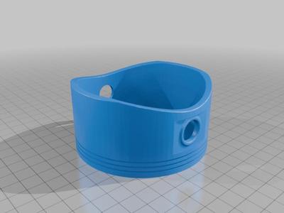 Piston Coaster with Flat Bottom