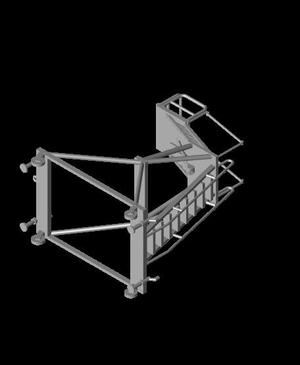 1/72 Scale GSE B-2 Stand Lowered.stl