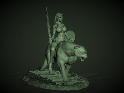 Amazon Panther Rider (1) - Warrior