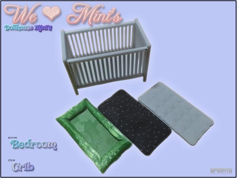 Dollhouse - Baby Crib 1:18 1:12