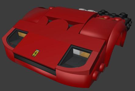 Lego SC 2024, F40 Headlight custom parts [Alpha status B]