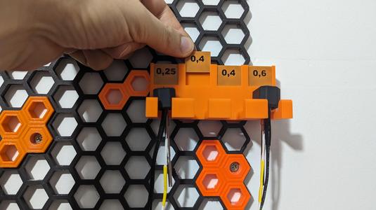 MK4 - hotend holder support - Honeycomb storage wall - step files