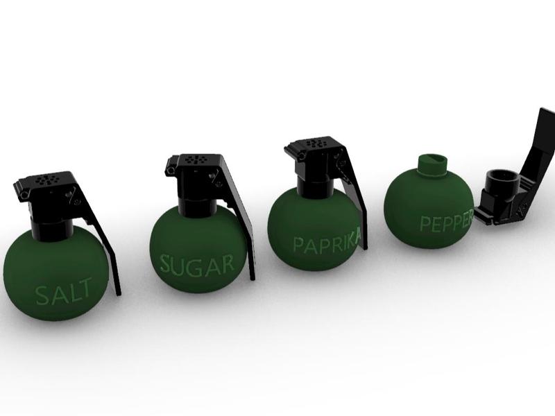Grenade Salt Cellar
