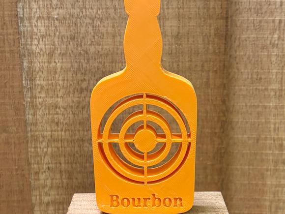 Shooting Target Bourbon Bottle