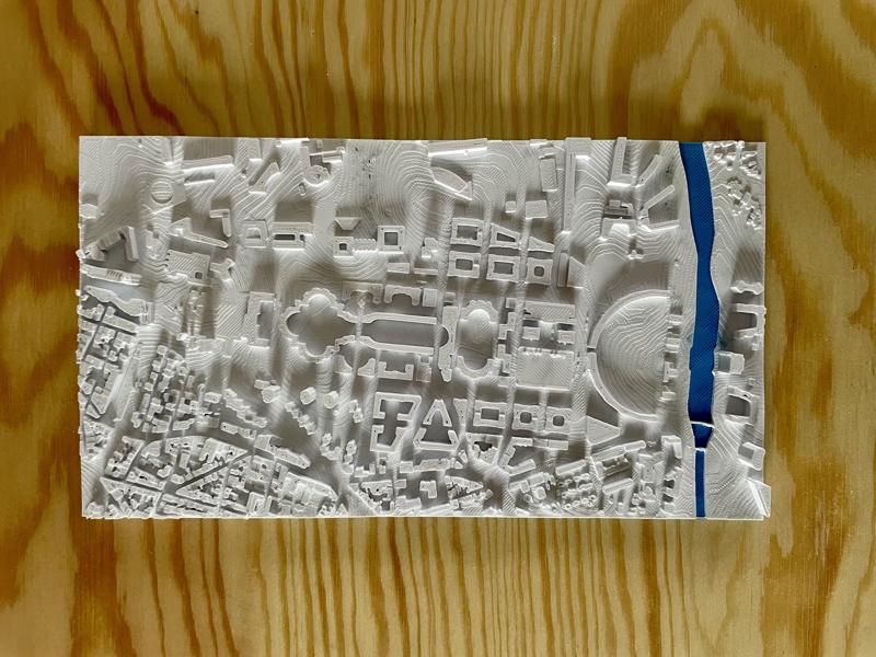 Carte 3D Montpellier