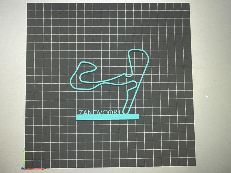 Zandvoort F1 Track display