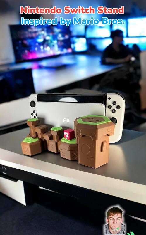 Nintendo Switch Stand - Inspired by "Mario Bros" - Fan Art