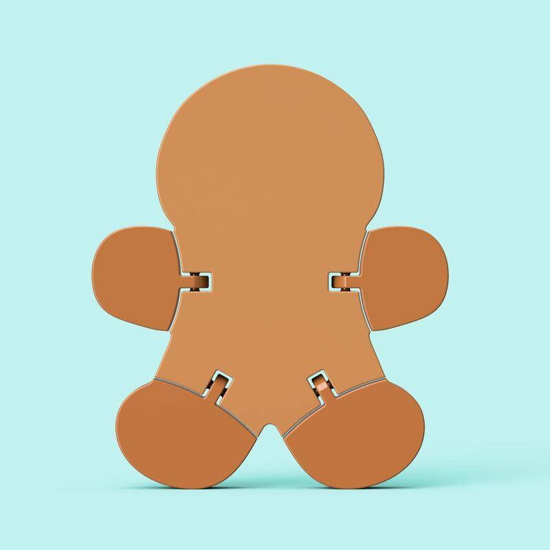 Articulated Gingerbread Man